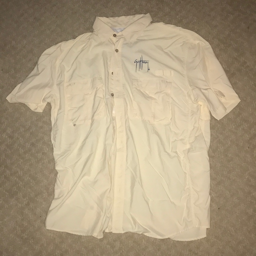 Guy Harvey short sleeved button down shirt